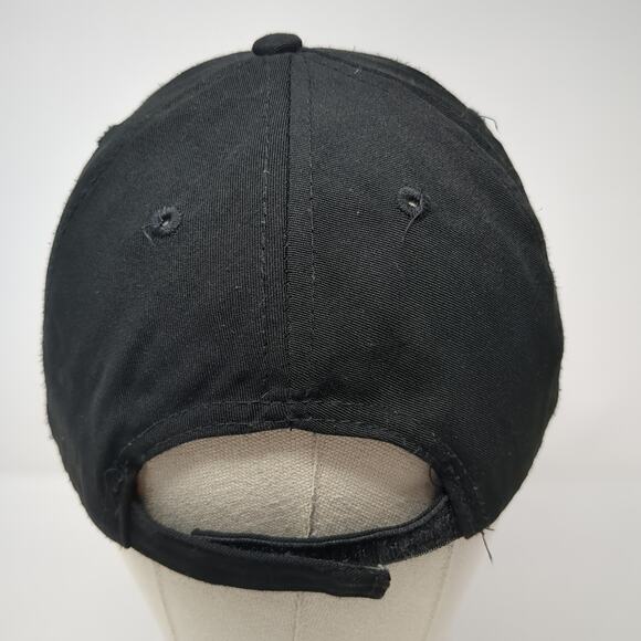 Pineapple Strapback Baseball Cap Black OS Adjustable Embroidered Cruise Club - Picture 6 of 10